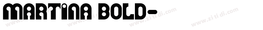 Martina Bold字体转换